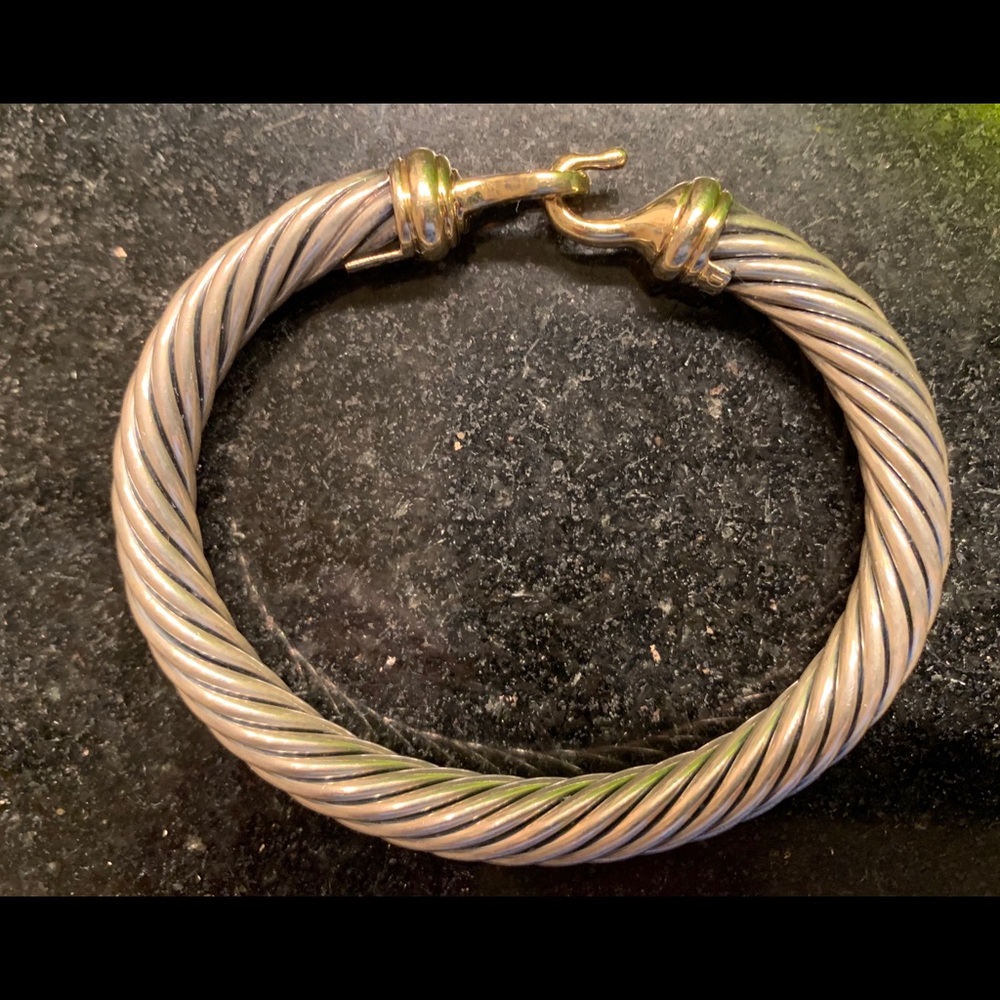 David Yurman Bracelet with Pave Diamonds-EUC